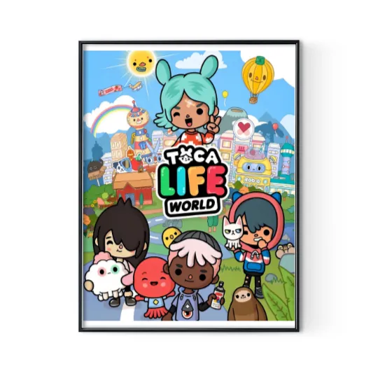 Discover toca boca Premium Matte Vertical Poster Digital Posters Print