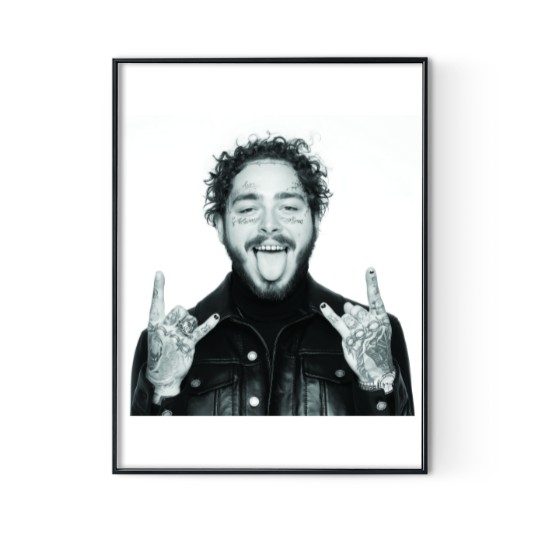 Discover Post Malone Poster, American Rapper, Post Malone Poster Digital Posters Print
