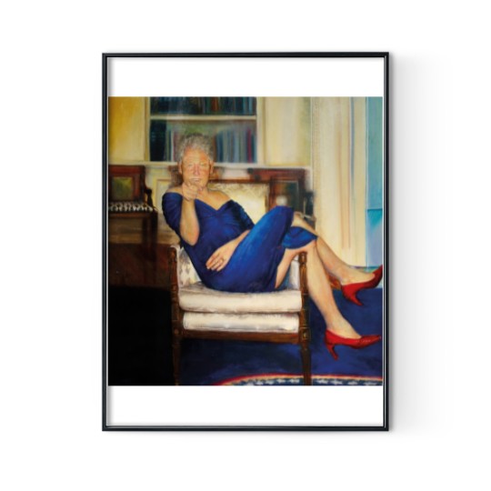 Discover Bill Clinton Blue Dress Premium Matte Vertical Poster Digital Posters Print