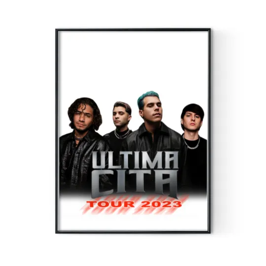 Discover Cnco 2023 Concert Digital Posters Print, CNCO ltima Cita Farewell Tour 2023 Digital Posters Print