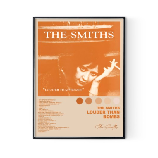 Discover The Smiths 'Louder Than Bombs' Album Poster Digital Posters Print