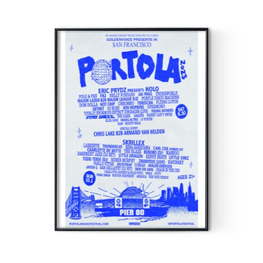 Discover 2023 Portola Music Festival Poster, 2023 Festival Poster Digital Posters Print