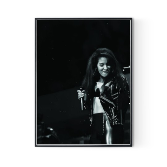 Discover Selena Quintanilla 1992 Black and White Poster Digital Posters Print