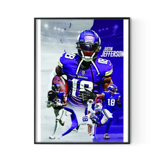 Discover Justin Jefferson Poster Digital Posters Print