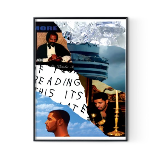 Discover Drake Rapper All album Cover Poster Digital Posters Print