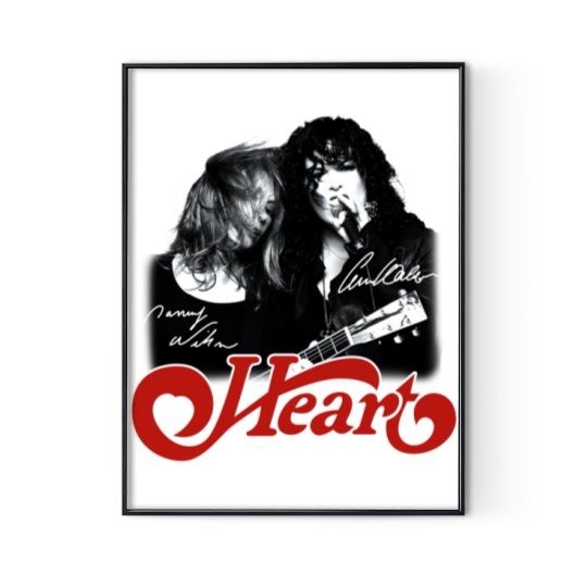Discover 2024 Heart Band Royal Flush Tour Digital Posters Print, Rock Band Heart 2024 Tour Digital Posters Print