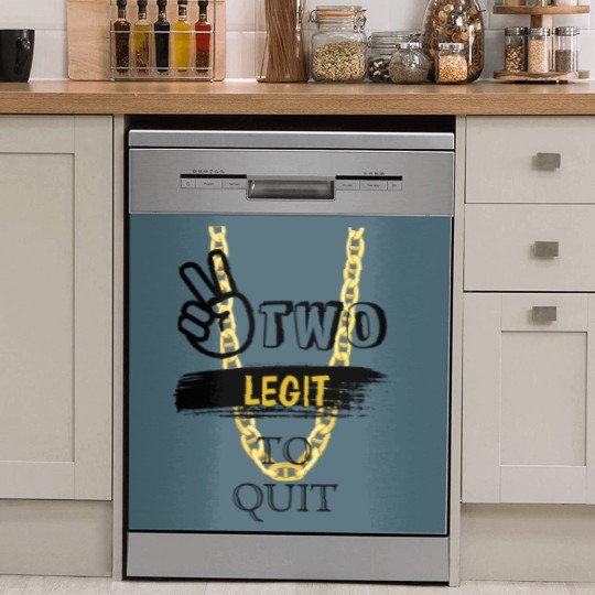 Discover TWO LEGIT TO QUIT 2nd Birthday MOM Dish Washer Covers