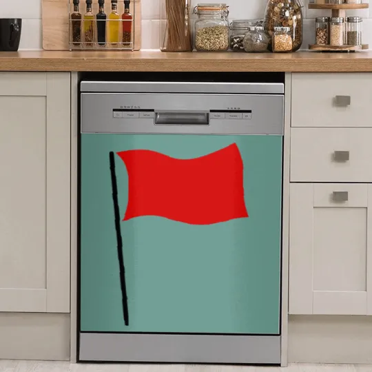 Discover red flag Dish Washer Covers