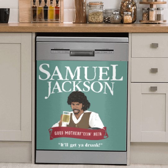 Discover Samuel Jackson Good Motherfckin_ Beer Dish Washer Covers