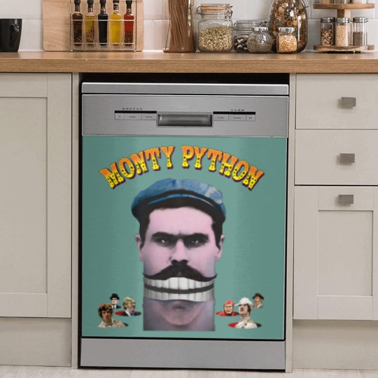 Discover Vintage Dish Washer Covers Monty Python's Flying Circus V1 NATURAL