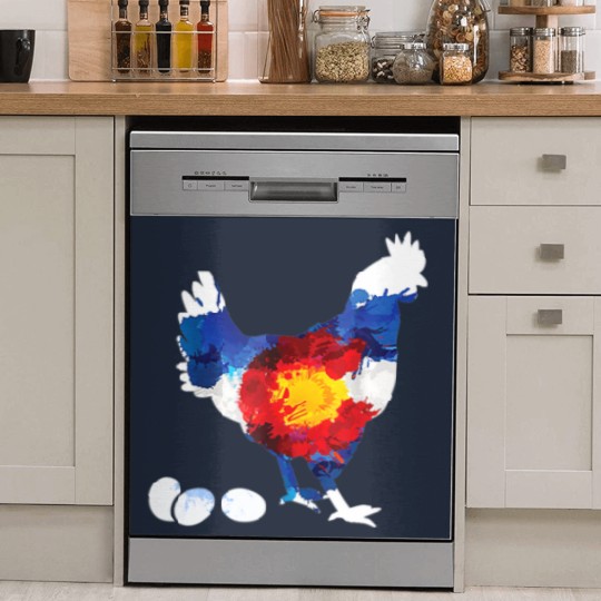 Discover Colorado Chickens Dish Washer Covers