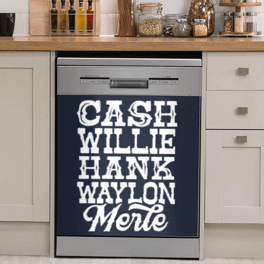 Discover Cash Willie Hank Waylon Merle Dish Washer Covers
