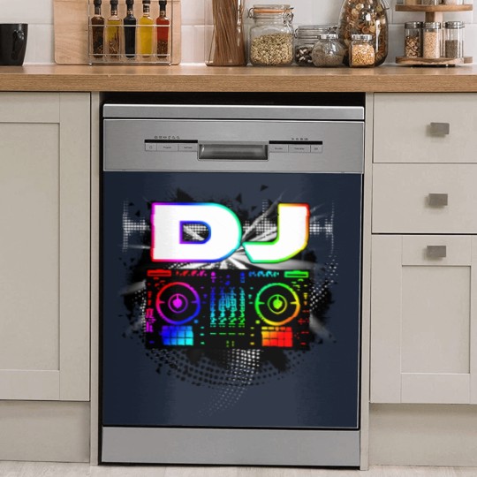 Discover Dj Music Lover Music Player Sound Cool Funny Gift Dish Washer Covers