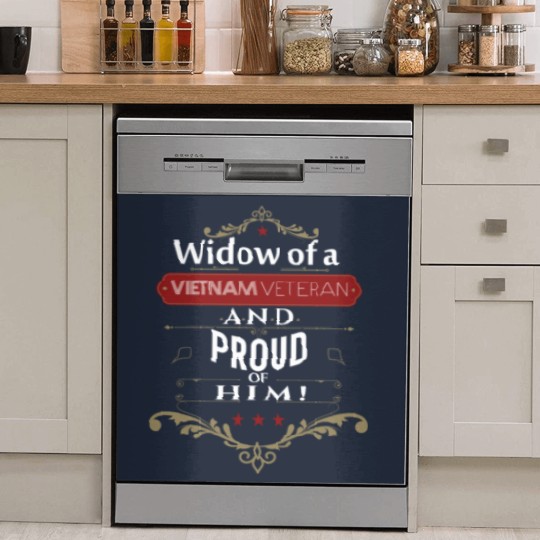 Discover Widow of a vietnam veteran and proud of him Dish Washer Covers