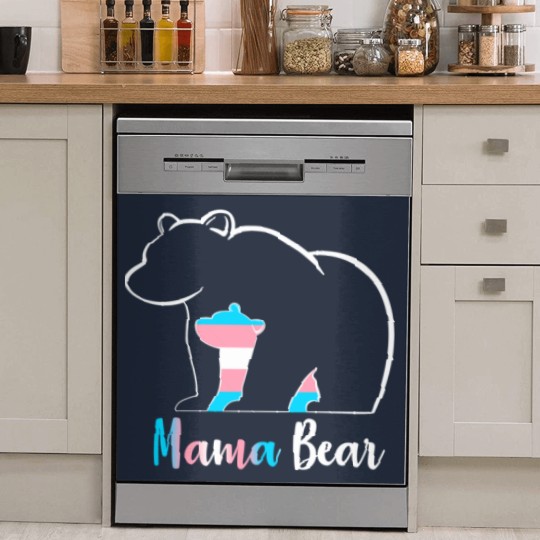 Discover LGBT Mama Bear Transgender Pride Equal Rights Rainbow Flag Dish Washer Covers