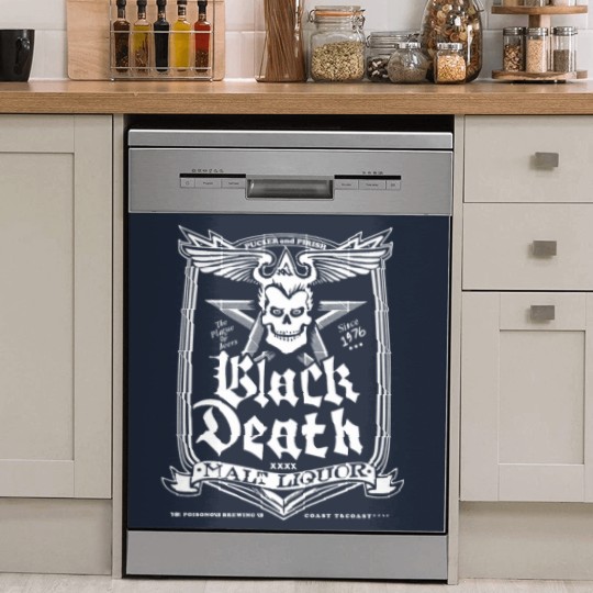 Discover Black Death Malt Liquor - Wkrp In Cincinnati - Dish Washer Covers