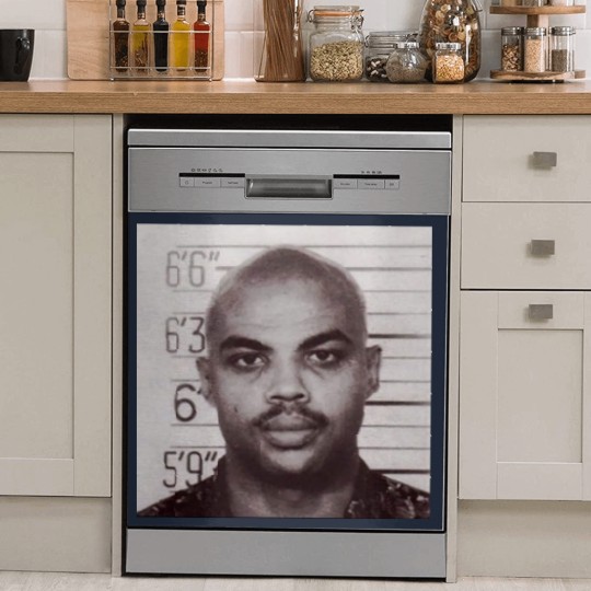 Discover Charles Barkley Mugshot Dish Washer Covers