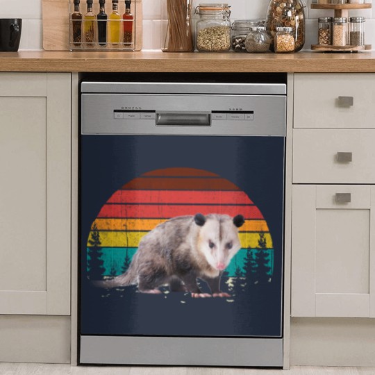 Discover Vintage Retro Possum Lovers Dish Washer Covers