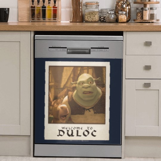 Discover Shrek Welcome To Duloc Shrek And Donkey Polaroid Dish Washer Covers