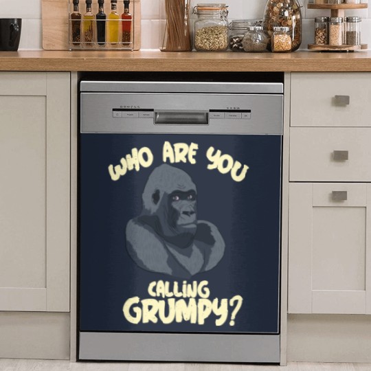 Discover grumpy gorilla monkey fear angry angry strong Dish Washer Covers