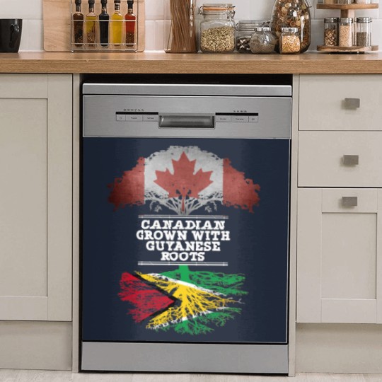 Discover Canadian Grown With Guyanese Roots - Gift for Guyanese With Roots From Guyana - Guyanese - Dish Washer Covers