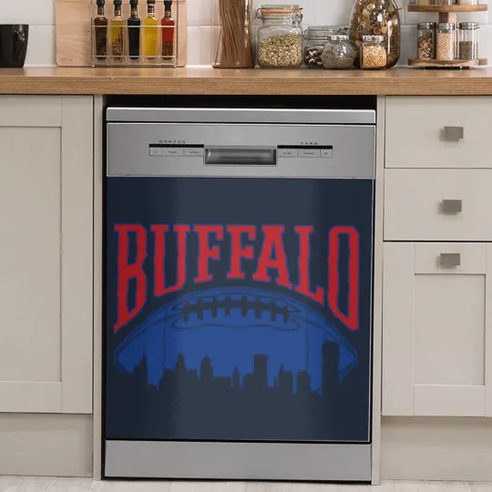 Discover Buffalo Football Vintage Skyline New York Bills Ma Dish Washer Covers