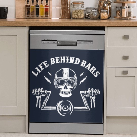 Discover Motorcycle Life Behind Bars Cool Motorcycle Dish Washer Covers