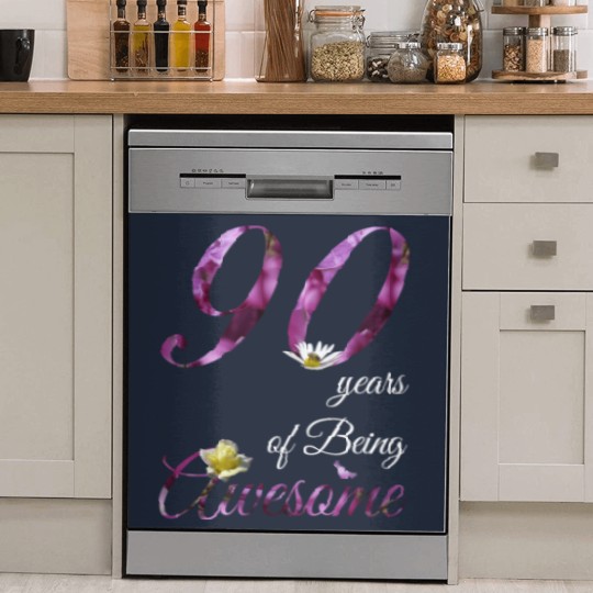 Discover 90 Year Old Dish Washer Covers Awesome Floral 1930 90Th Birthda Dish Washer Covers