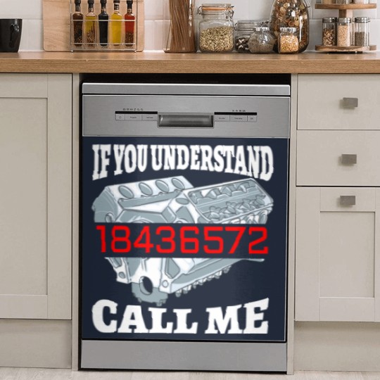 Discover Funny 18436572 Auto Mechanic V8 Muscle Car Firing Order - Funny Mechanic Gift - Dish Washer Covers