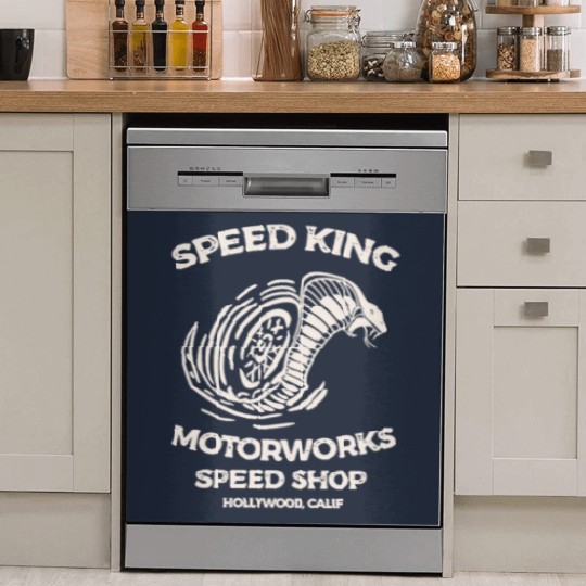 Discover Speed King Motorworks Speed Shop Hollywood, Calif - Speed King Motorworks Cobra Kai - Dish Washer Covers