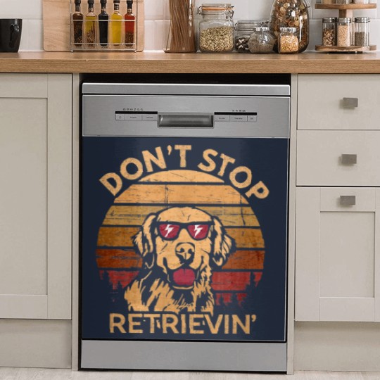 Discover  Don't Stop Retrieving Vintage Dish Washer Covers
