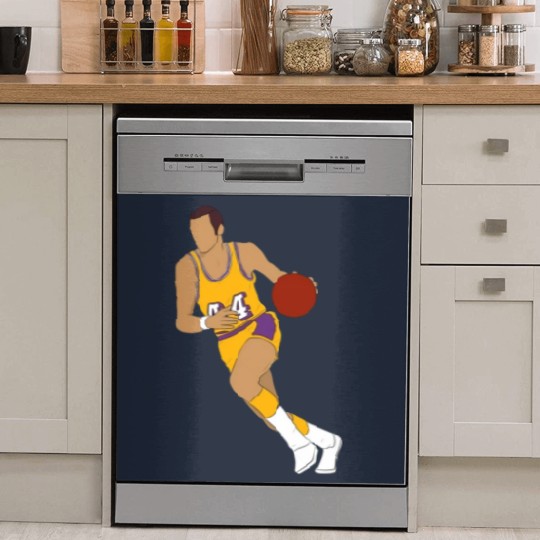 Discover The Logo - Jerry West - Dish Washer Covers