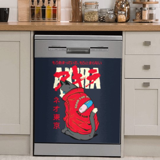 Discover Akira Cat - Akira - Dish Washer Covers