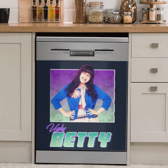 Discover Ugly Betty - 80s Style Nostalgic Print by GrumpyWire Essential Dish Washer Covers