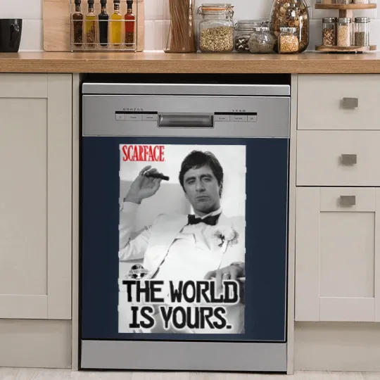 Discover Scarface The World Is Yours Dish Washer Covers, Al Pacino Dish Washer Covers