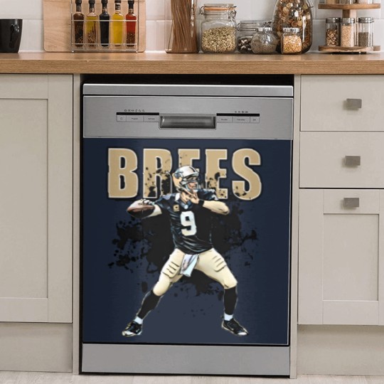 Discover Saints Dish Washer Covers- drew brees football Dish Washer Covers