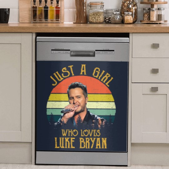 Discover Just A Girl Who Loves Luke Bryan Racerback Dish Washer Covers