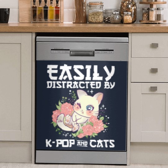 Discover K-Pop Cats Sayings | Korean Pop Cat Pet K Pop Gift Dish Washer Covers