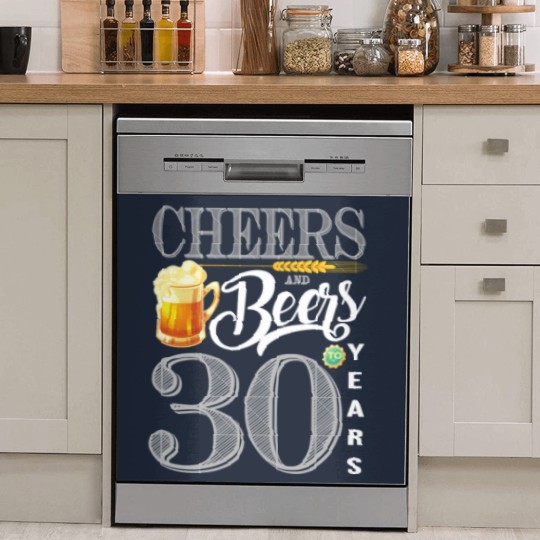 Discover 30th Birthday  Cheers And Beers To 30 Years Dish Washer Covers