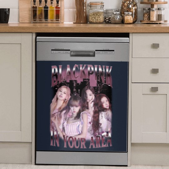 Discover Blackpink Kpop Dish Washer Covers, Blackpink 90s Retro Bootleg Dish Washer Covers