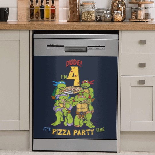 Discover Teenage Mutant Ninja Turtles I'm 4 Dude Pizza Birthday Party | Essential Dish Washer Covers