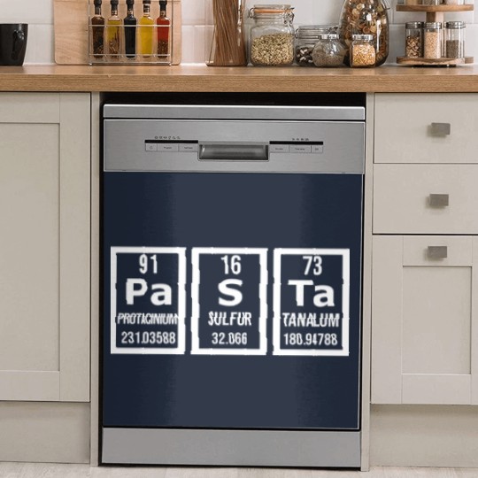 Discover Pasta periodic system Dish Washer Covers