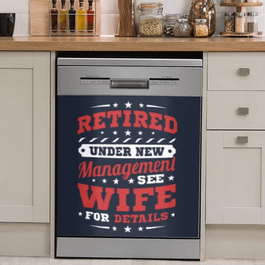 Discover Mens Retired Under New Management Dish Washer Covers