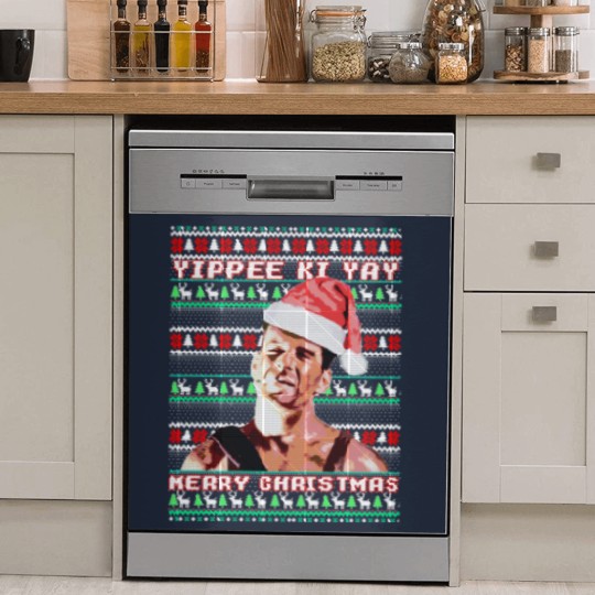 Discover Yippe Ki Yay Funny ugly sweater christmas - Ylp | Essential Dish Washer Covers