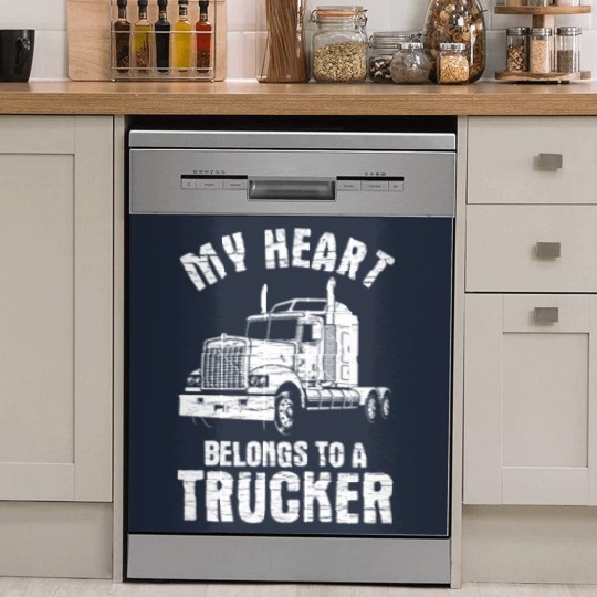 Discover Trucker Wife Gift Dish Washer Covers