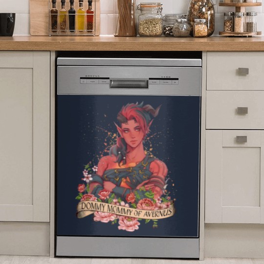 Discover Karlach Dommy Mommy of Avernus Boho  Dish Washer Covers, Baldur's gate 3 merch Dish Washer Covers, Video games Dish Washer Covers