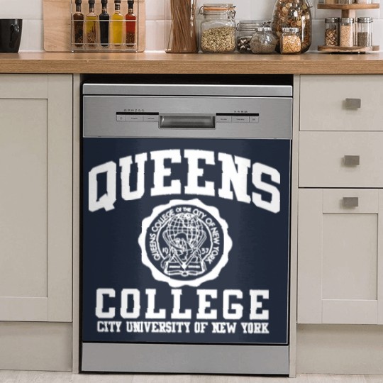Discover Queens College Logo Dish Washer Covers