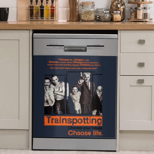Discover Vintage Dish Washer Covers Trainspotting NATURAL color Men Woman Unisex Dish Washer Covers