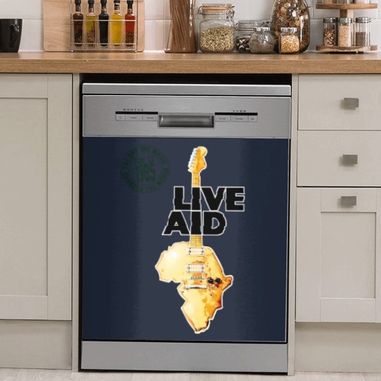 Discover Live Aid Concert Music Gig Event Live 1985 Wembley 80s Dish Washer Covers