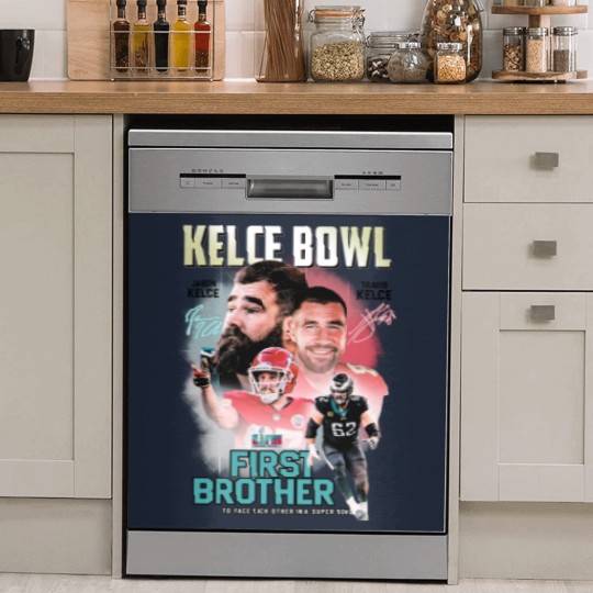 Discover Vintage Kelce Bowl Dish Washer Covers, Travis Kelce and Jason Kelce Bowl Dish Washer Covers